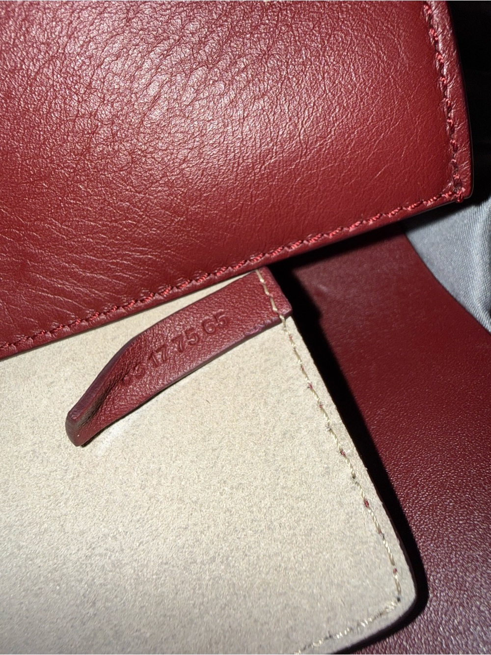 Chloé Small Crossbody Bag in Burgundy and Rust - Picture 5 of 6